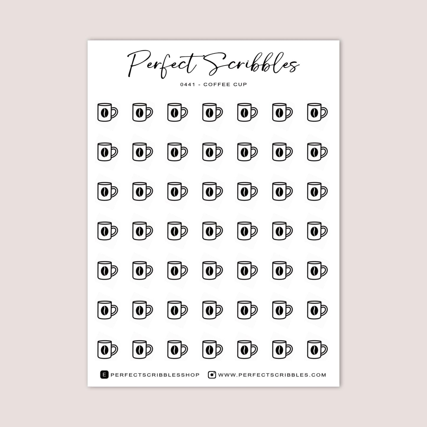 COFFEE CUP Planner Icon Stickers