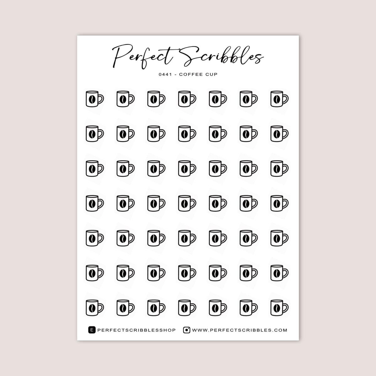 COFFEE CUP Planner Icon Stickers