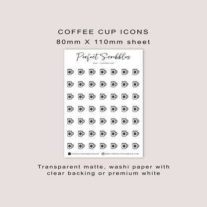 COFFEE CUP Planner Icon Stickers