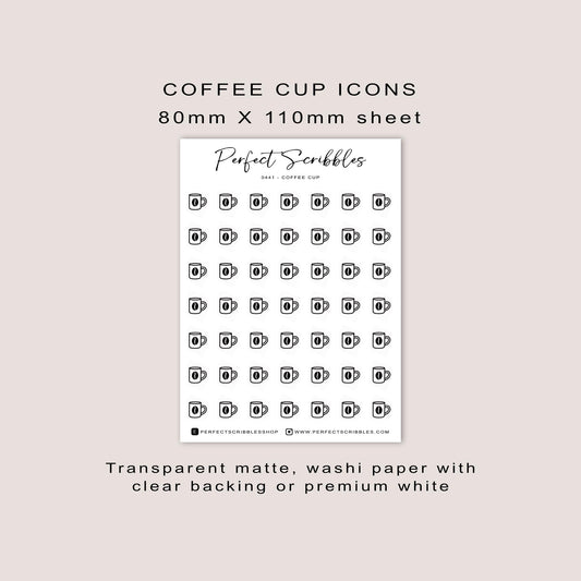 COFFEE CUP Planner Icon Stickers