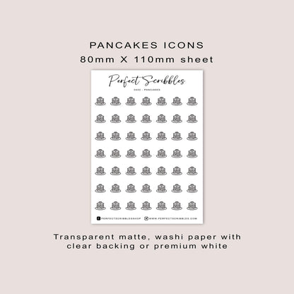 PANCAKES Planner Icon Stickers