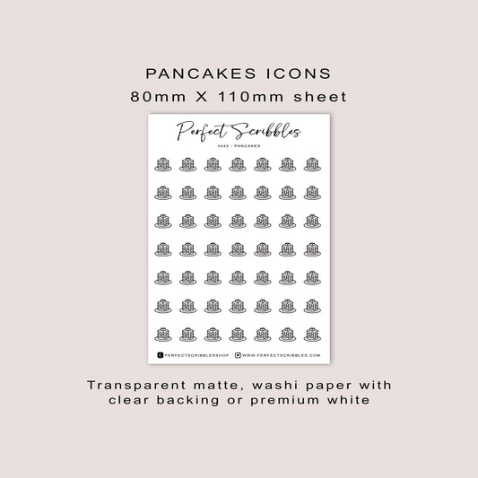PANCAKES Planner Icon Stickers