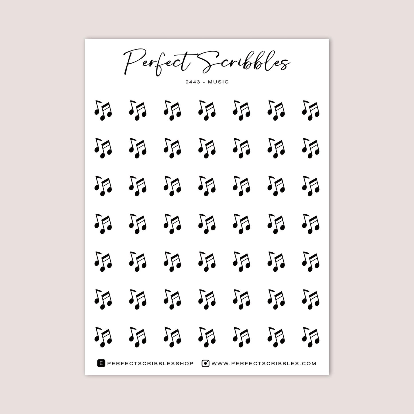 MUSIC Planner Icon Stickers