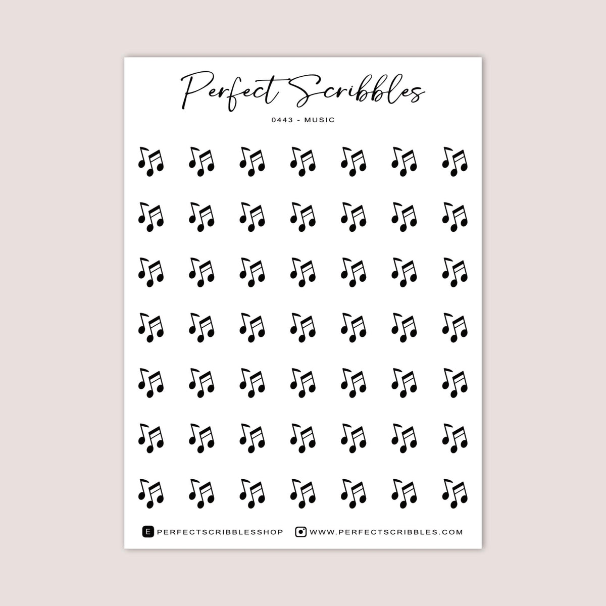 MUSIC Planner Icon Stickers