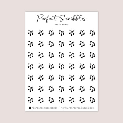 MUSIC Planner Icon Stickers