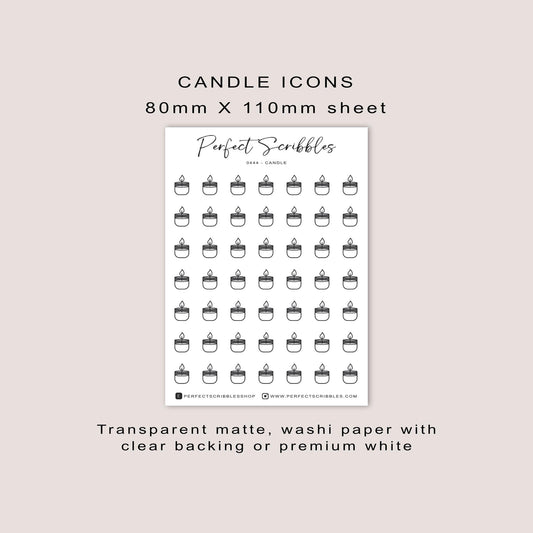 CANDLE Planner Icon Stickers