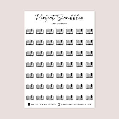 READING Planner Icon Stickers