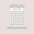 READING Planner Icon Stickers