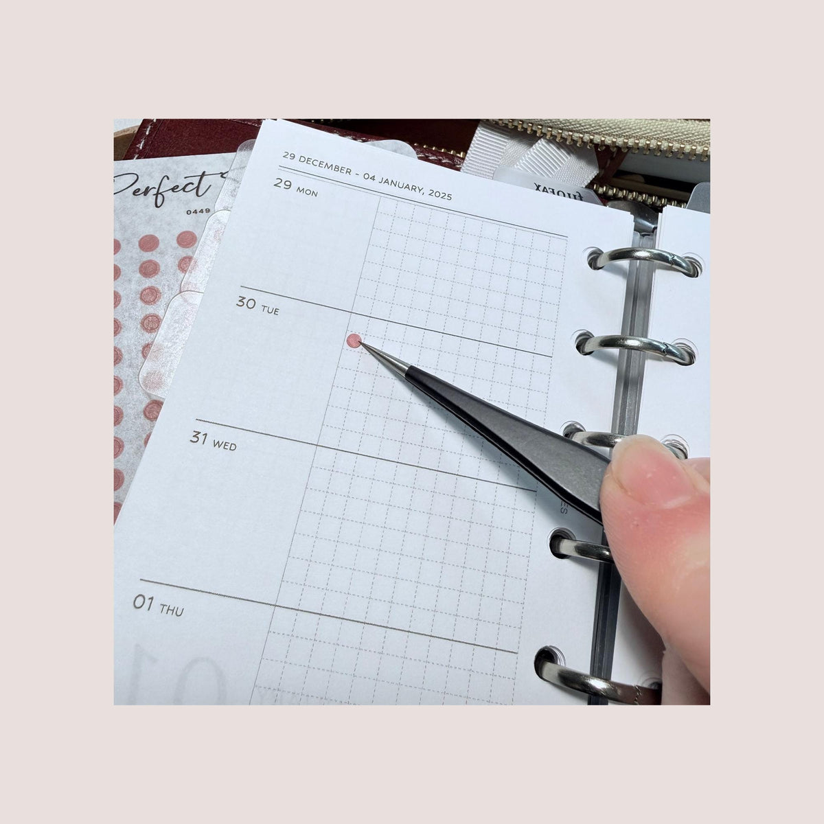 3mm Micro Dots Journaling Stickers | 150 per sheet | For small grids