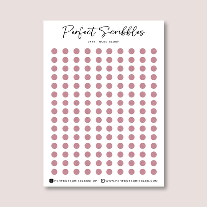 3mm Micro Dots Journaling Stickers | 150 per sheet | For small grids