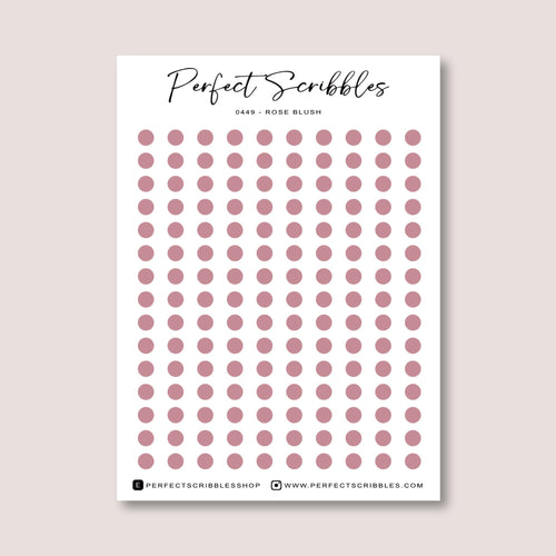 3mm Micro Dots Journaling Stickers | 150 per sheet | For small grids